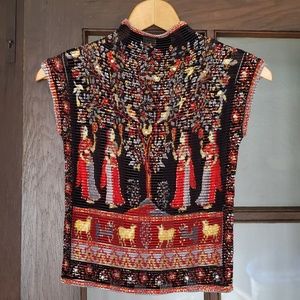 Vintage stretchy 90s popcorn t shirt XS-M